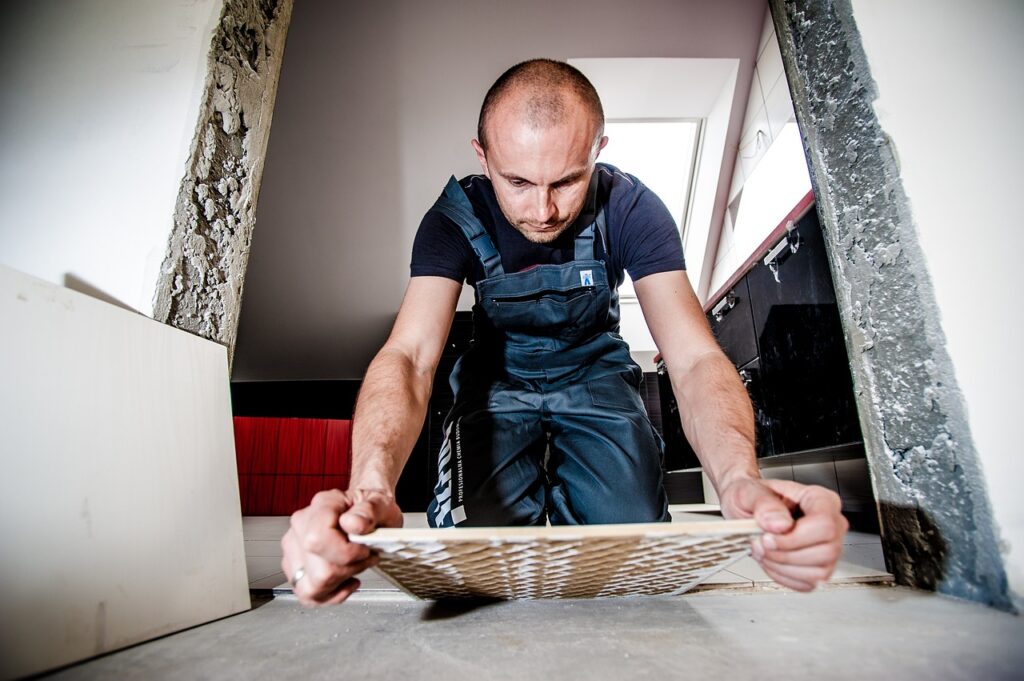 Kitchen Fitters In London Laying floor